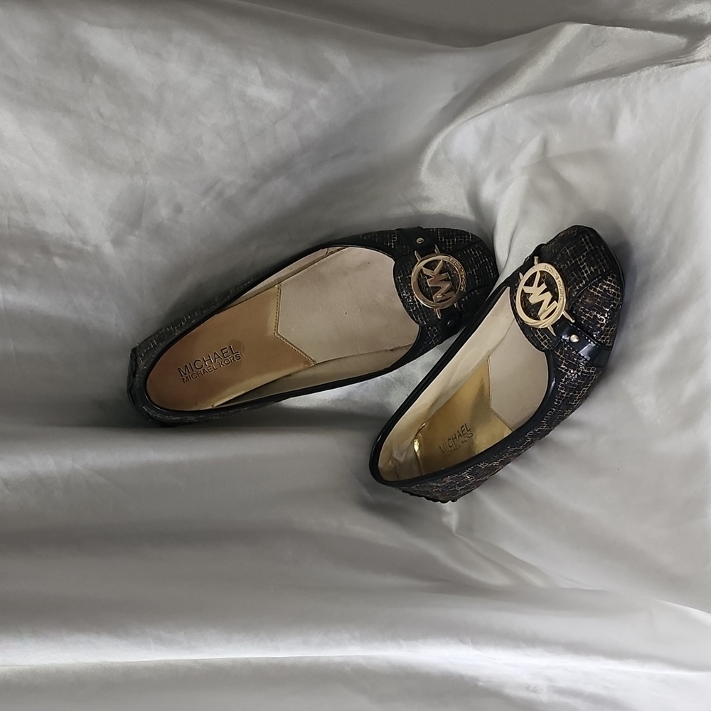 Michael Kors Leopard Glitter Flats